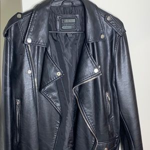 Black Faux Leather Jacket